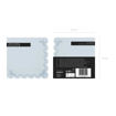 Picture of PAPER NAPKIN RUFFLED BABY BLUE 33X33CM - 12 PACK